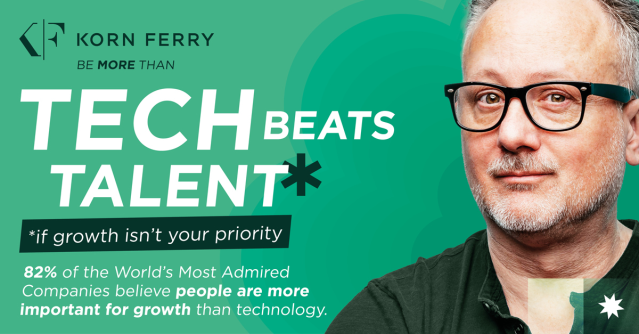 dazzabolton's tweet photo. Despite the World’s Most Admired Companies ranking tech adoption as their top tactic for growth, they still say people are more important. Check out the latest research here. #KornFerry #BeMoreThan https://t.co/CDtfTSyUiE https://t.co/CLMbyv0xVb