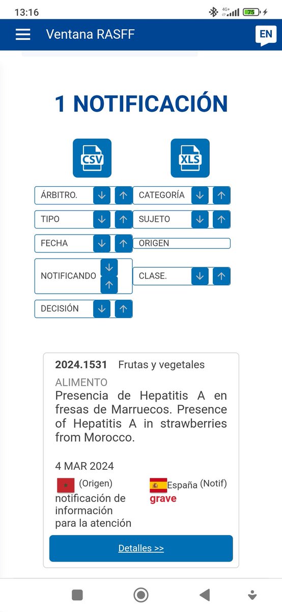 🔴🔴URGENTEEEEEE❗❗
HEPATITIS EN FRESAS DE MARRUECOS❗❗❗