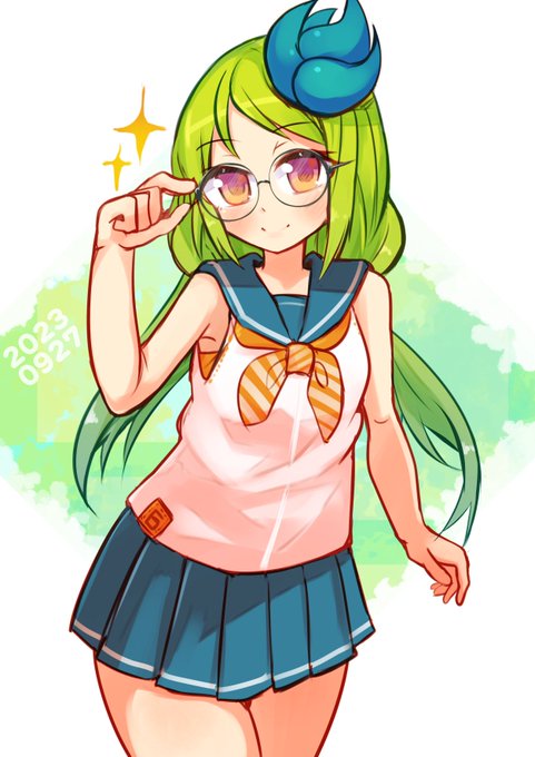 過去絵漁ってたら出てきたこのキミドリさんがかわいい 