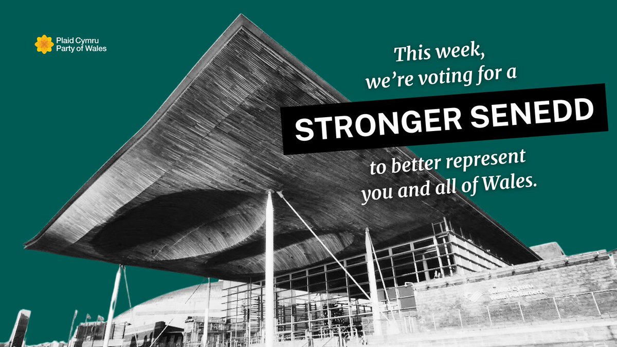 Plaid Cymru will be voting once again this week for: A stronger, more representative Senedd, elected through a proportional system, which will be better equipped to continue to make a difference to the people of Wales.