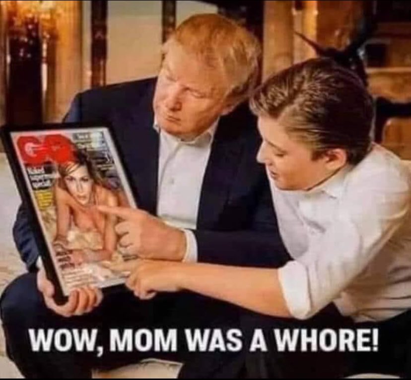 AnnieForTruth's tweet image. Barron finds out who his mom was…..