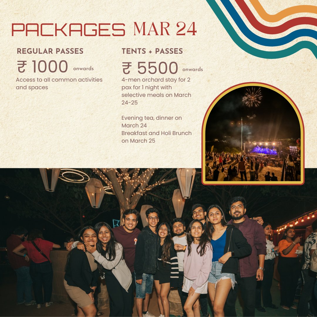 thecampmax's tweet image. 📞Contact us at 8879793099 or 8657580203. For VIP boxes, call 8657580203.
.
.
.
#CampMax #MaxFields #MusicNight #TheHoliLongWeekend #HoliCelebration #LivePerformance #ShashwatSingh #TheBandits #NeelOnVocals #RainDance #BuffetDinner