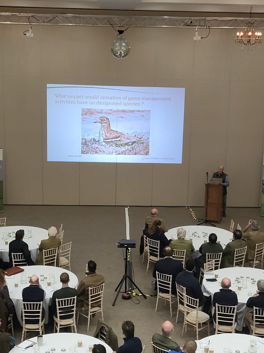 The #GWCT Game 24 Conference has kicked off, sponsored by @Perdixwildlife, Elenco and @MasseyFeeds. Dr Roger Draycott begins talks, with presentations to follow from Trust advisors and scientists, across various #game and #wildlife management topics.