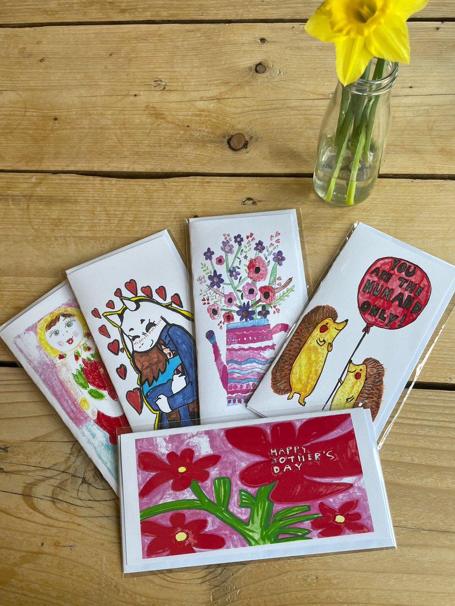 Get your Mother's Day cards from The Fifth Trust and help support 170+ adults with learning disabilities, including those who designed them. Picked them up at our Vineyard Café today - we're open until 4pm.