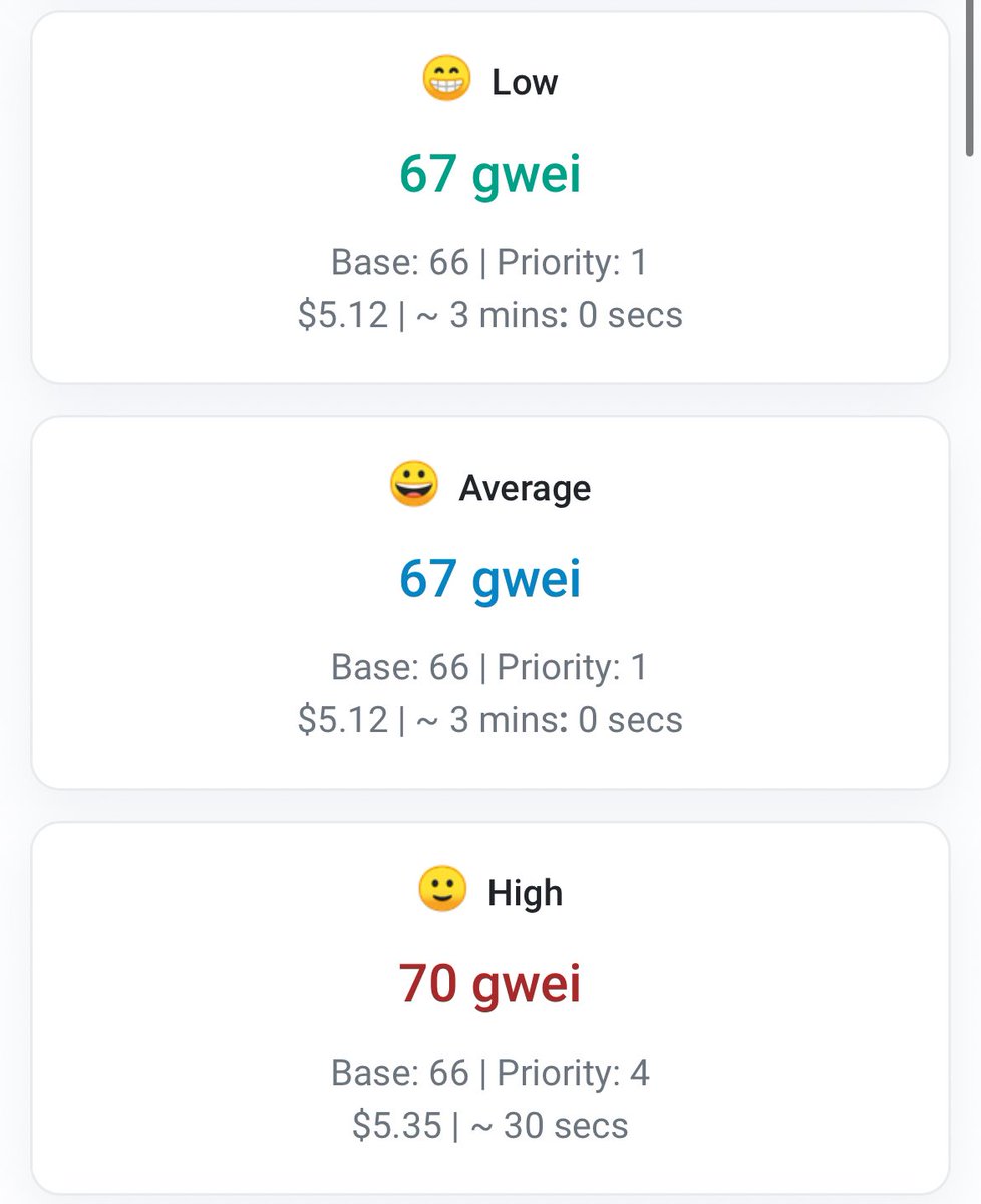 alessandromazza's tweet photo. Fino a che trasferire $ETH non costerà $100 non è bull market vero 😂 https://t.co/oofNjqfmsP