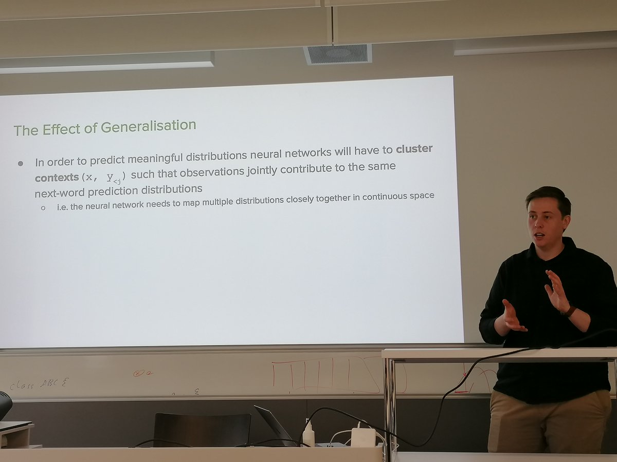 Excited to have <a href="/BryanEikema/">Bryan Eikema</a> at our colloquium to discuss the inadequacy of the mode in Natural Language Generation!