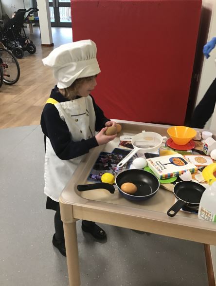 Some of our nursery children are having lots of fun playing and learning on the new Activity Tray Table.  Thank you to @communityplayuk