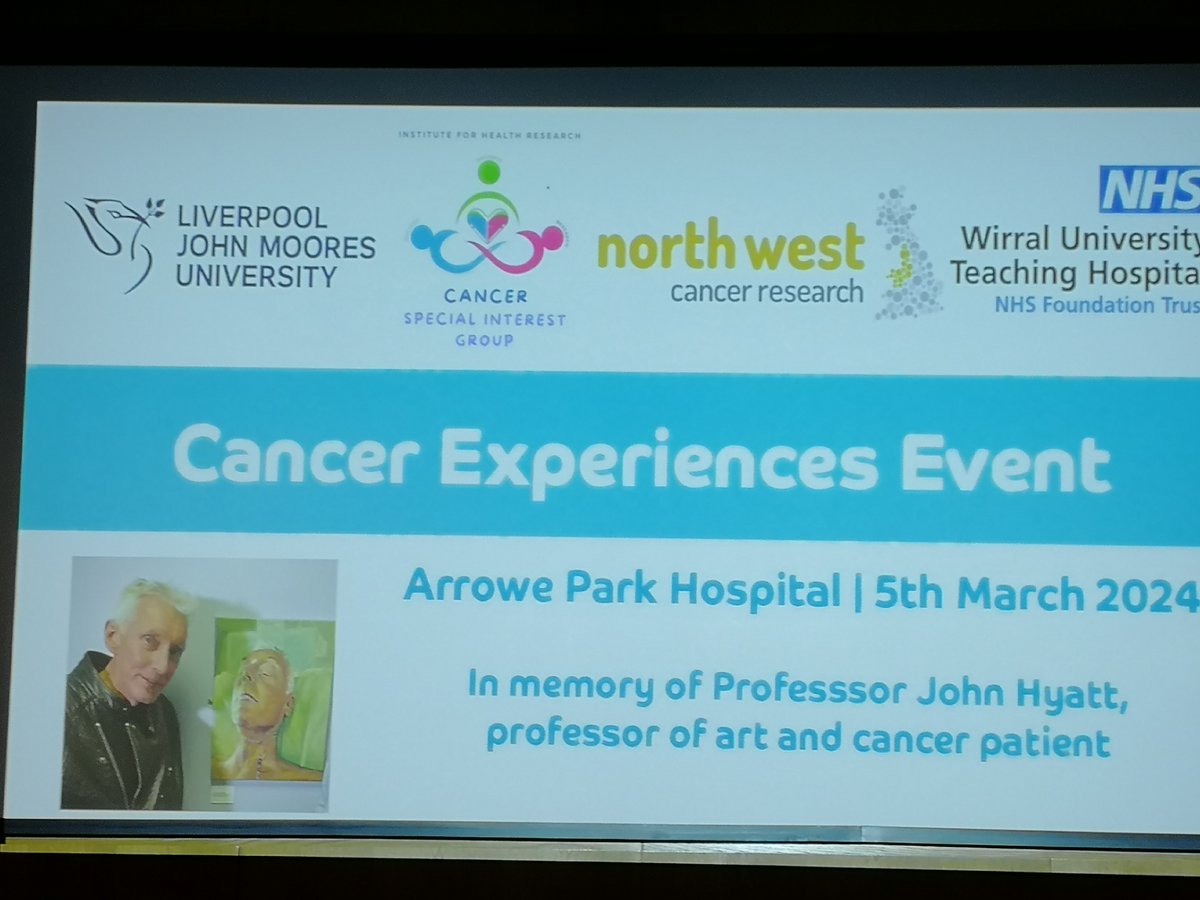 Sarah Dyas (@dyas3sarah) on Twitter photo Excited to be at the 'Cancer experiences event' just starting <a href="/WUTHnhs/">Wirral NHS Hospitals - Arrowe Park & Clatterbridge</a> in collaboration with <a href="/liverpooljmu/">Liverpool John Moore</a> Excited to be at the 'Cancer experiences event' just starting <a href="/WUTHnhs/">Wirral NHS Hospitals - Arrowe Park & Clatterbridge</a> in collaboration with <a href="/liverpooljmu/">Liverpool John Moore</a>
