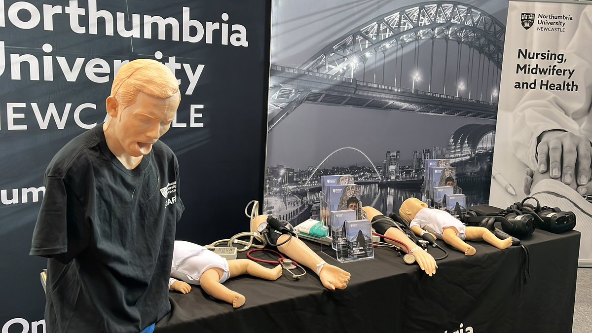 Stand all set up for the #nursing #midwifery and #health #UCAS event. Promoting our craft to the next generation <a href="/LD_Northumbria/">LDNorthumbria</a> <a href="/adult_nu/">NUAdultNursing @adult_nu</a> <a href="/NU_MHNursing/">Northumbria University Mental Health Nursing</a> <a href="/NUchildnursing/">Children's Nursing at Northumbria University</a> <a href="/MidwiferyNU/">NU Midwifery</a> <a href="/NorthumbriaUni/">Northumbria Uni</a>