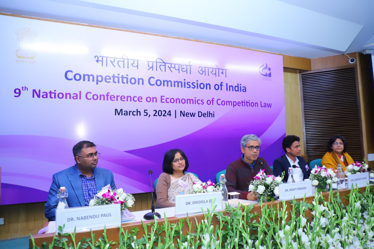 CCI_India's tweet photo. Dr. Rohit Prasad, Professor, Management Development Institute chaired the Technical Session 2 on “Competition, Consolidation and Innovation: Trends and Perspectives” at the 9th National Conference on Economics of Competition Law.”
#CCI #PIB #CompetitionLaw #EconomicsConference https://t.co/jNK9Q6sjcy