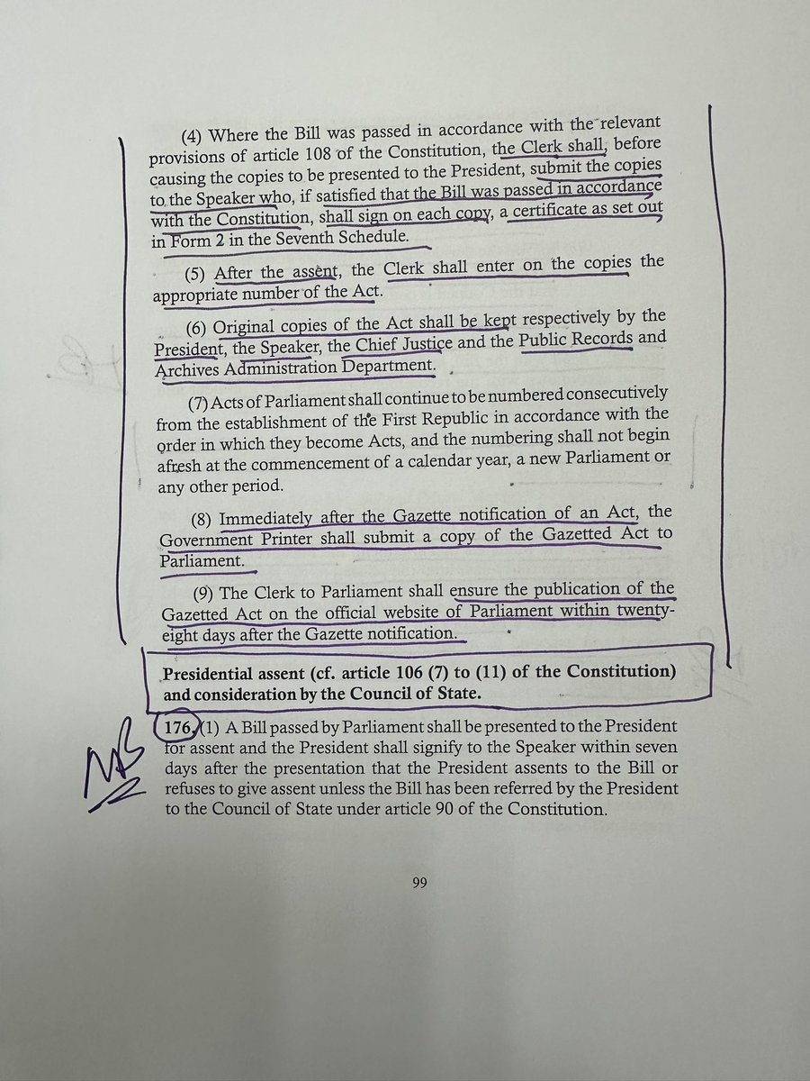 The Procedure to veto a Bill is clear. The Prez can’t injunct himself from carrying out his constitutional function upon his receipt of the Anti-LGBTQ+ Bill as passed by Parliament, based on some hearsay Court action. We are in Supreme Court against the Elevy Act but he signed it