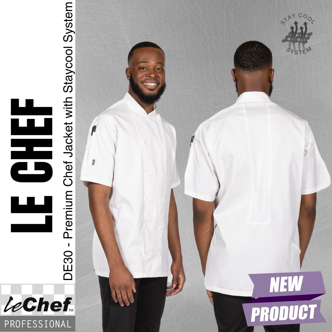 Introducing the all-new DE30 Premium Chef Jacket! Engineered with the StayCool system in all the right places and crafted from premium fabric, this chef jacket takes comfort to a whole new level.

Shop now - dennys.co.uk/le-chef-premiu…

#dennysbrandsuk #lechef #comfortandstyle