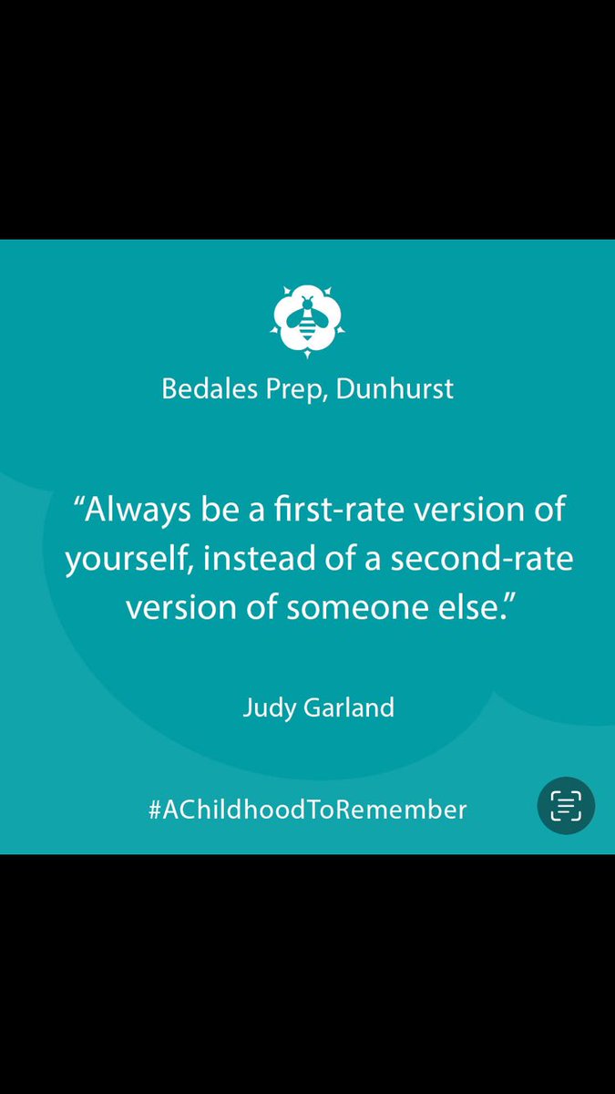 Colin_Baty's tweet photo. Thought of the week captures neatly about being the best version of ‘you’ not someone else. With international women’s day on Friday- this sits well and we are so excited to welcome 15 wonderful women to work with all our students. #InternationalWomenDay #iapsuk #Bedales https://t.co/IPIALs9vg1