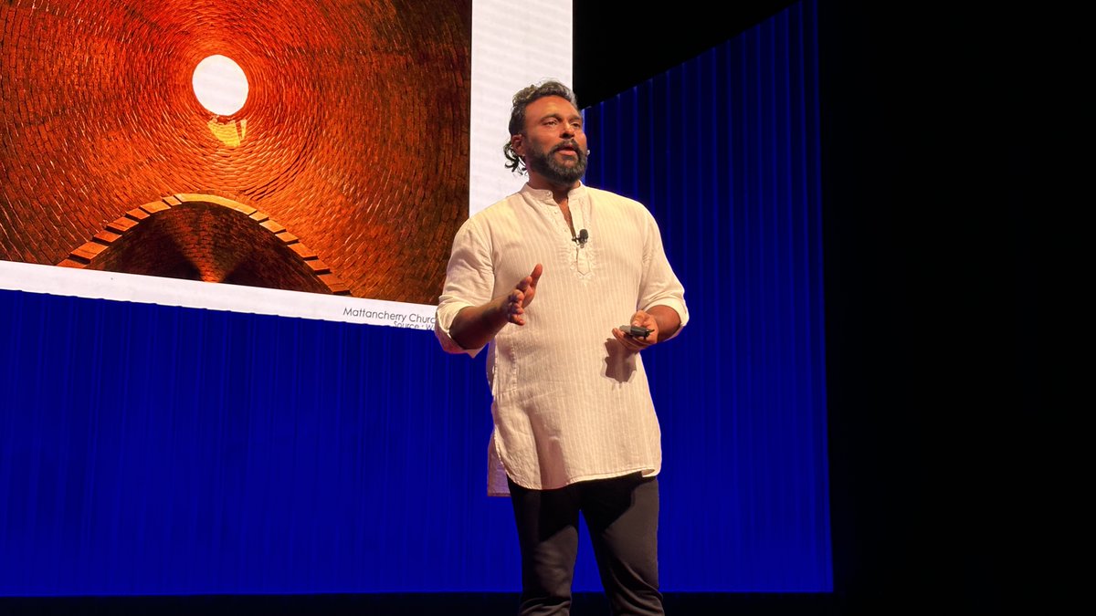 Vinu Daniel, climate-responsive architect, shared his journey of bringing his sustainable architecture practice to life and gave the audience a glimpse of the beautiful spaces he has designed, known widely for inventive materials and techniques. @architectvinu #TEDxGateway2024