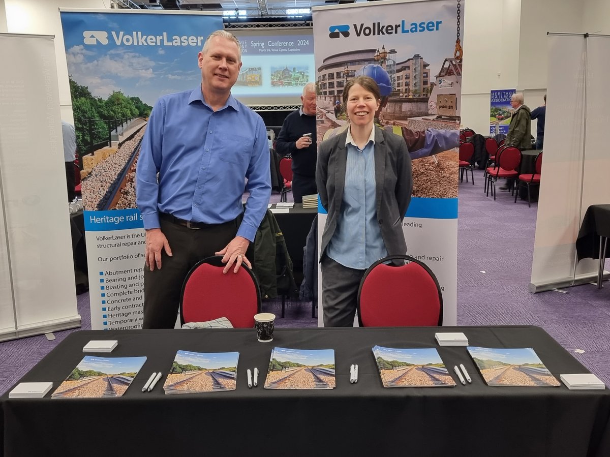 VolkerLaser (@volkerlaseruk) on Twitter photo We are pleased to be exhibiting at the Heritage Railway Association 2024 conference.
Come chat to our team and find out what specialist capabilities we can bring to your rail projects.
#HRA2024 #Rail #SpecialistSolutions <a href="/HRA_UK/">Heritage Railway Association</a> We are pleased to be exhibiting at the Heritage Railway Association 2024 conference.
Come chat to our team and find out what specialist capabilities we can bring to your rail projects.
#HRA2024 #Rail #SpecialistSolutions <a href="/HRA_UK/">Heritage Railway Association</a>