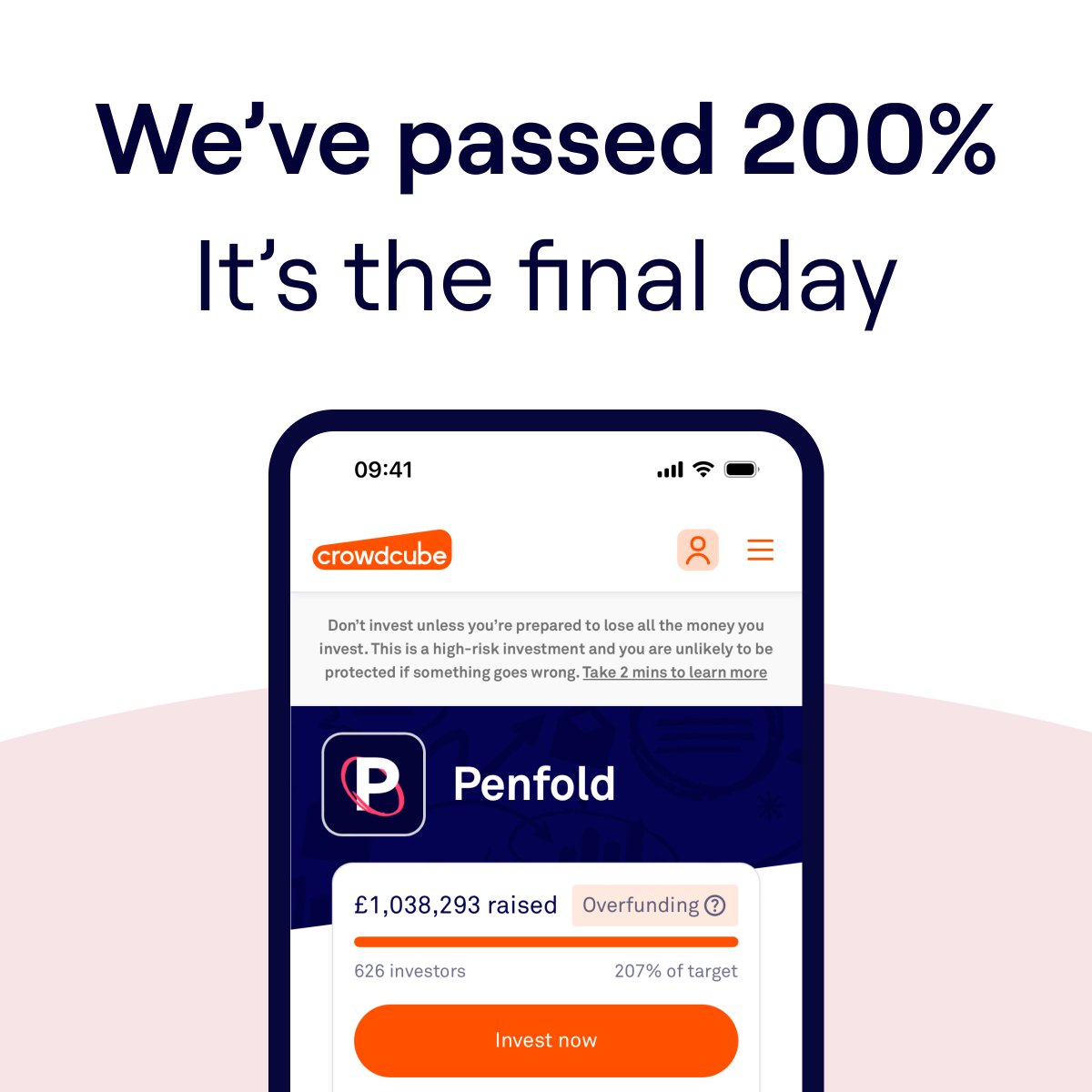 Excited to announce our crowdfund doubled our goal, raising £1M+! 🚀 Crowdfund ends tonight - consider joining us: crowdcube.com/companies/penf…

Don’t invest unless you’re prepared to lose all the money you invest. This is a high risk investment: crowdcube.com/explore/risk-w…

#crowdfunding