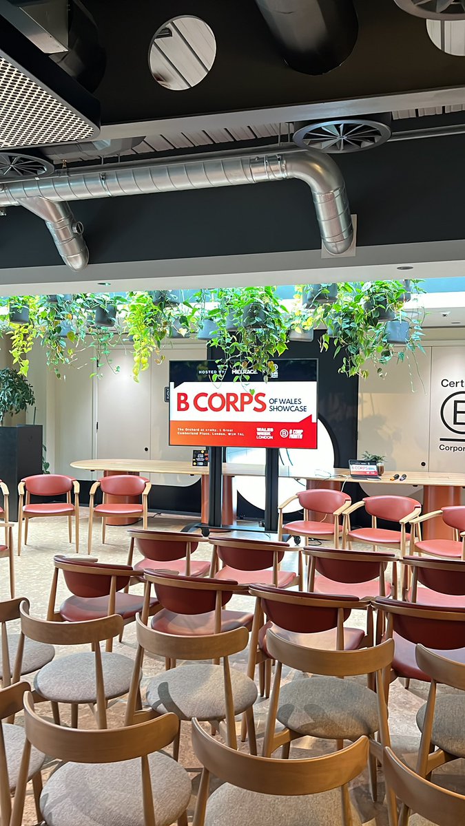 Very excited to be in London for #walesweeklondon for <a href="/BCorporation/">B Lab</a> Wales showcase. Thanks @MillraceMrkting