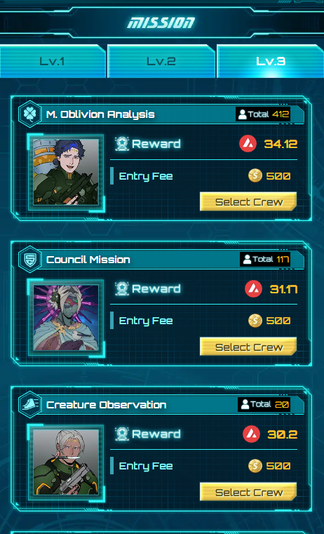 This week's mission update won't be taking place today, as there are still many missions left😎

Who will complete a Lv.3 Mission first?🚀