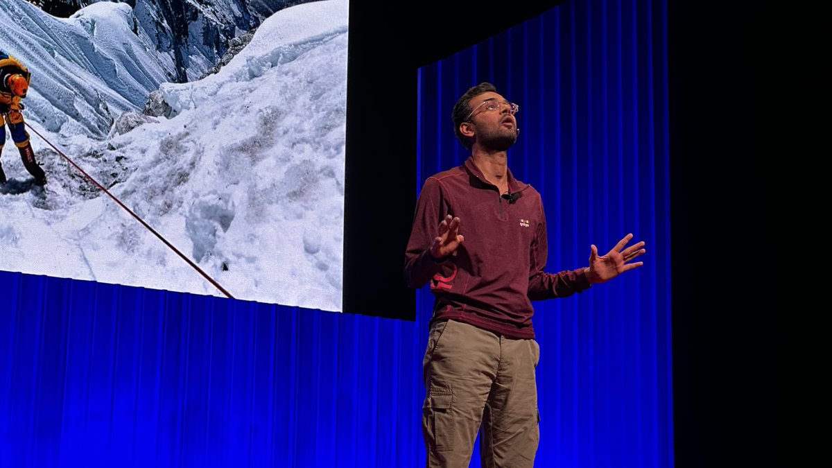 Anurag Maloo, mountaineer and entrepreneur, had the audience in tears and awe as he shared the brave and powerful story of his rebirth after surviving a deadly fall while climbing mountain Annapurna. @anuragmaloo #TEDxGateway2024