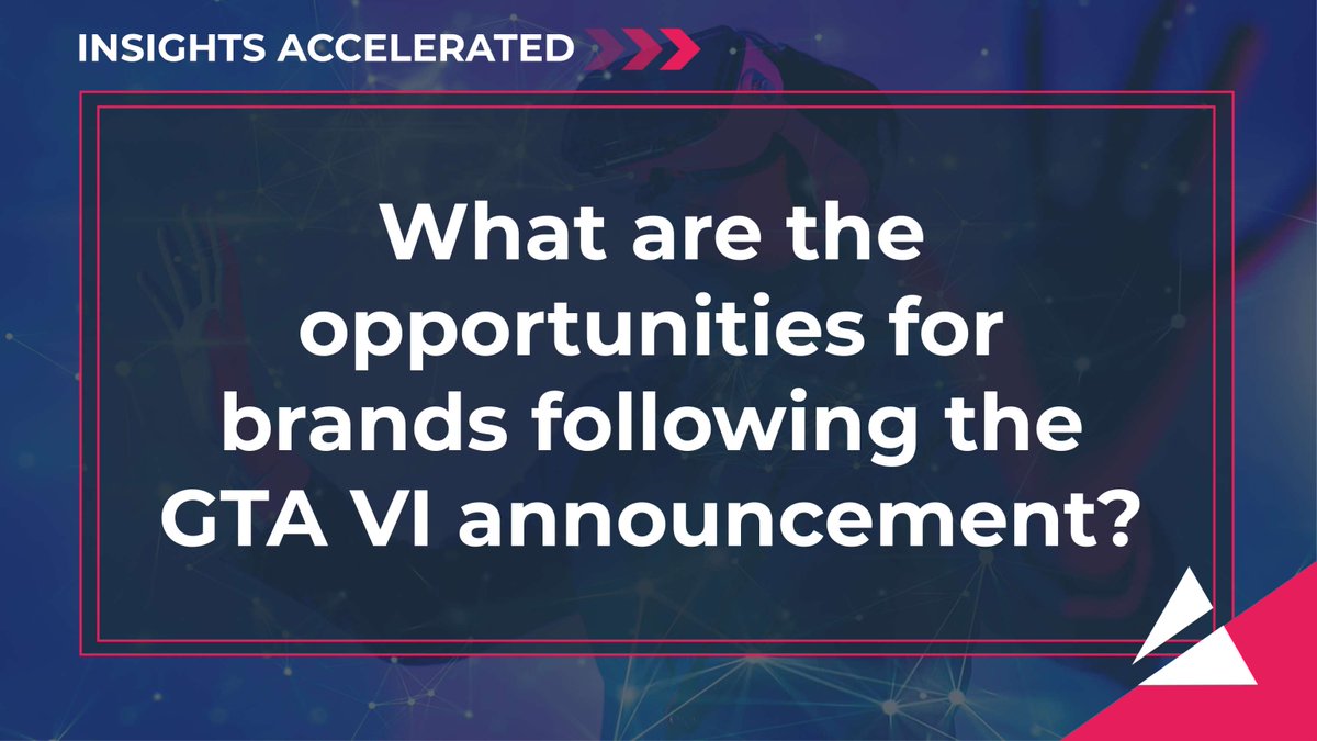 Can brands leverage the potential of the GTA VI phenomenon? Find out in our latest #InsightsAcceelerated report: bit.ly/49Pc4vc