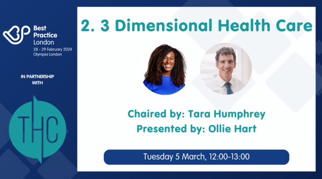 Join us today at 12pm for the webinar on 3 Dimensional Health Care with @TaraHumphreyy @olliehart7 and @BestPracticeUK  Register now and we will see you then 🤗 bit.ly/BPWebinarOllie…