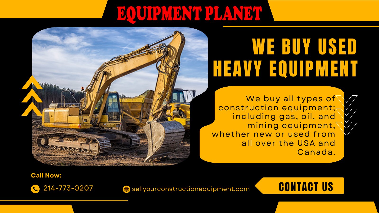 Who buys heavy equipment machinery on X: Are you selling your equipment?  Equipment Planet buys construction equipment whether new or used equipment.  So give us a call, 214-773-0207 or visit,   #wheretosellheavyequipmenthouston #