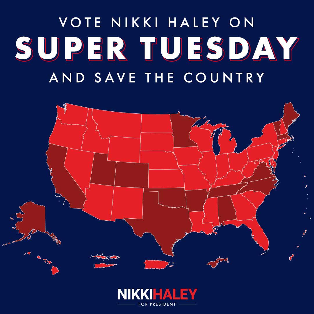 wmwright2cpa's tweet photo. Thank you @NikkiHaley for giving the GOP voter on #SuperTuesday a choice. A vote for you means we put behind us the Biden-Trump disaster years, and we move towards a brighter future for all Americans. I vote for you for my children and grandchildren.
#VirginiaForHaley
#Haley2024 https://t.co/pVjRRCdYXr