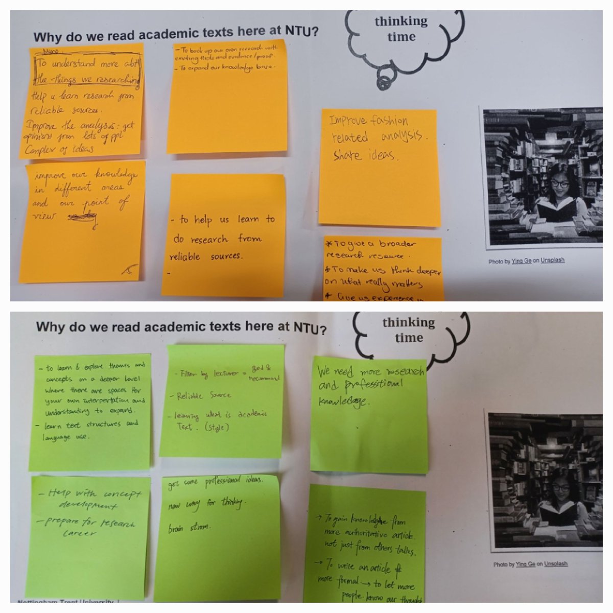 Quick review of the basics with a UG cohort in preparation for a research based written submission #eap