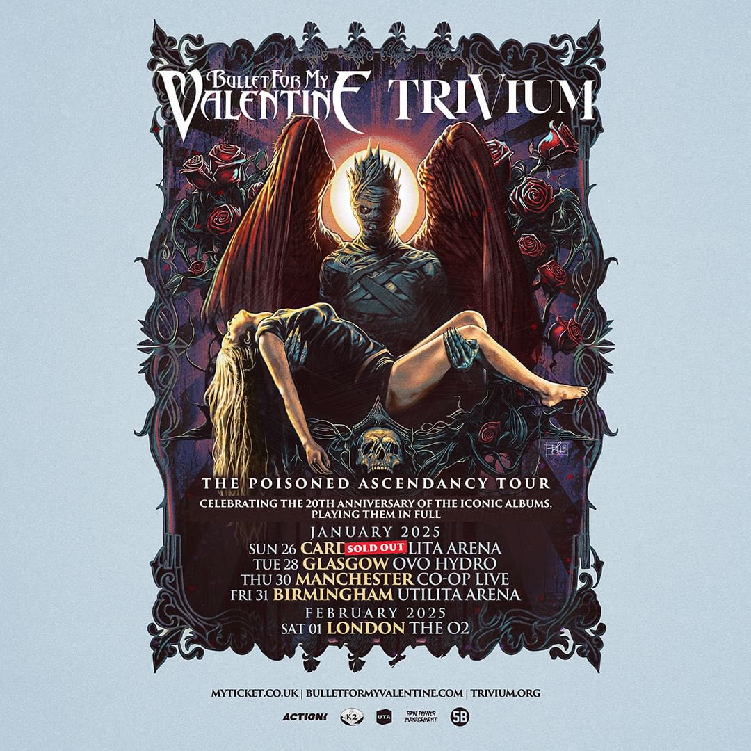 Cardiff is officially sold out. Extremely limited tickets remain for the rest of the dates on The Poisoned Ascendancy Tour. Get tickets now at trivium.org/tour