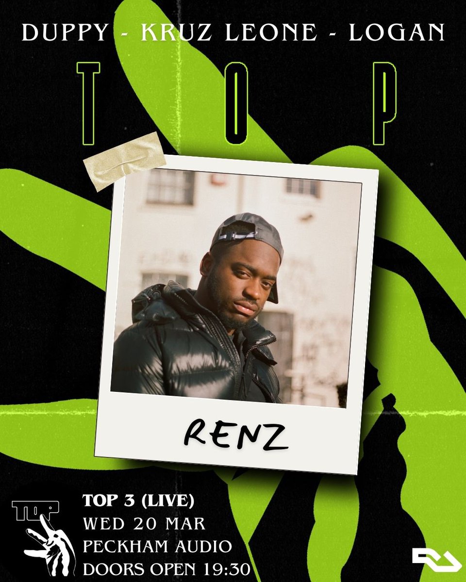 SUPPORTING ON THE NIGHT: @BossRenz_ 🎯🎯🎯 “TOP 3 LIVE” - HEADLINE SHOW @ArtisticDuppy @LOGAN_OLM @KruzLeone Make sure you’re there! ra.co/events/1856272 🎫