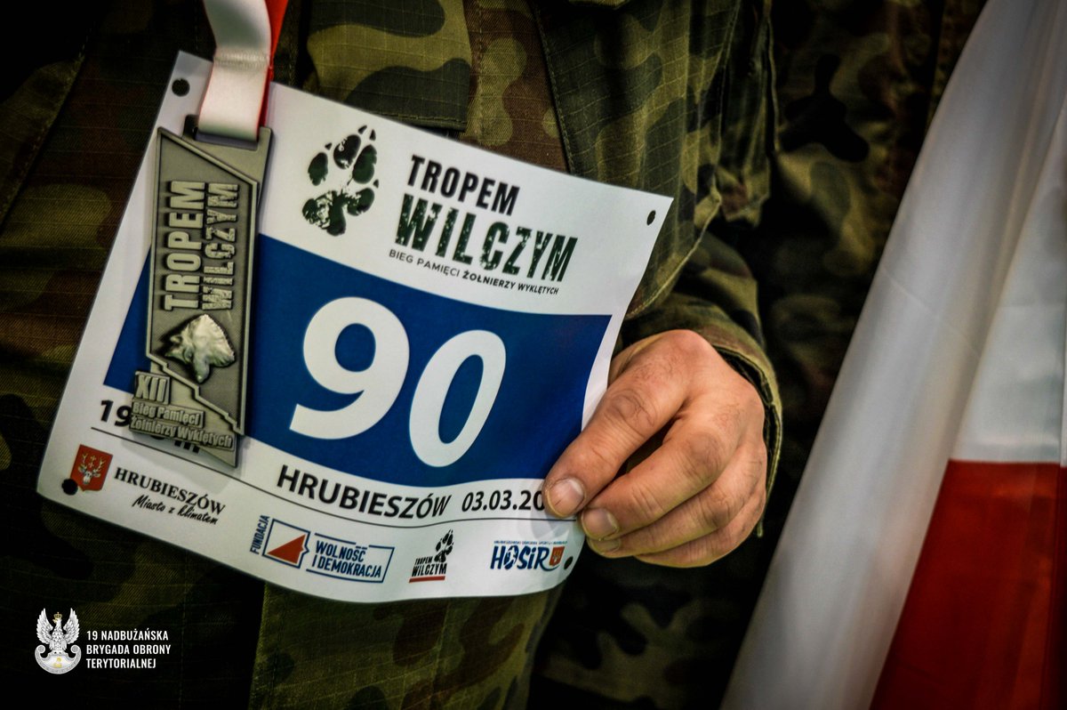 Żołnierze z #19NBOT z Chełma oraz 192 batalionu lekkiej piechoty z Hrubieszowa, wzięli udział w XII edycji patriotycznego wydarzenia sportowego: „Tropem Wilczym. Biegu Pamięci Żołnierzy Wyklętych”. @terytorialsi