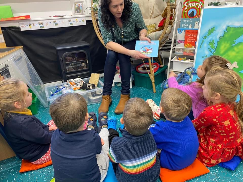 A lucky group of students from Rothiemay Nursery were treated to a reading of the newly published special edition of Shona The Vet by the author herself, Catherine Stables.