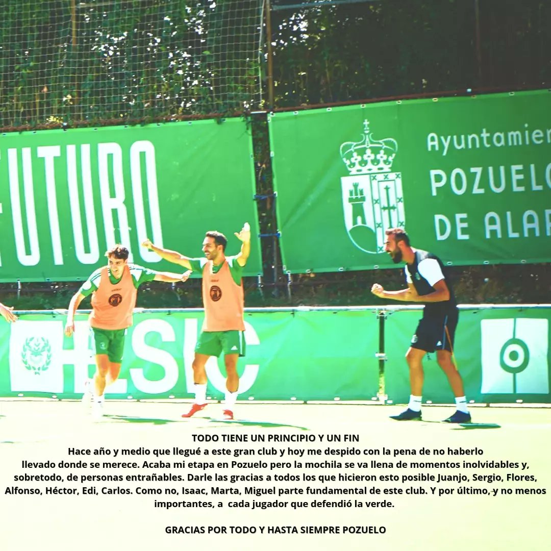 GRACIAS y hasta siempre <a href="/Cfpozuelo/">CF Pozuelo</a> 

💚💚💚