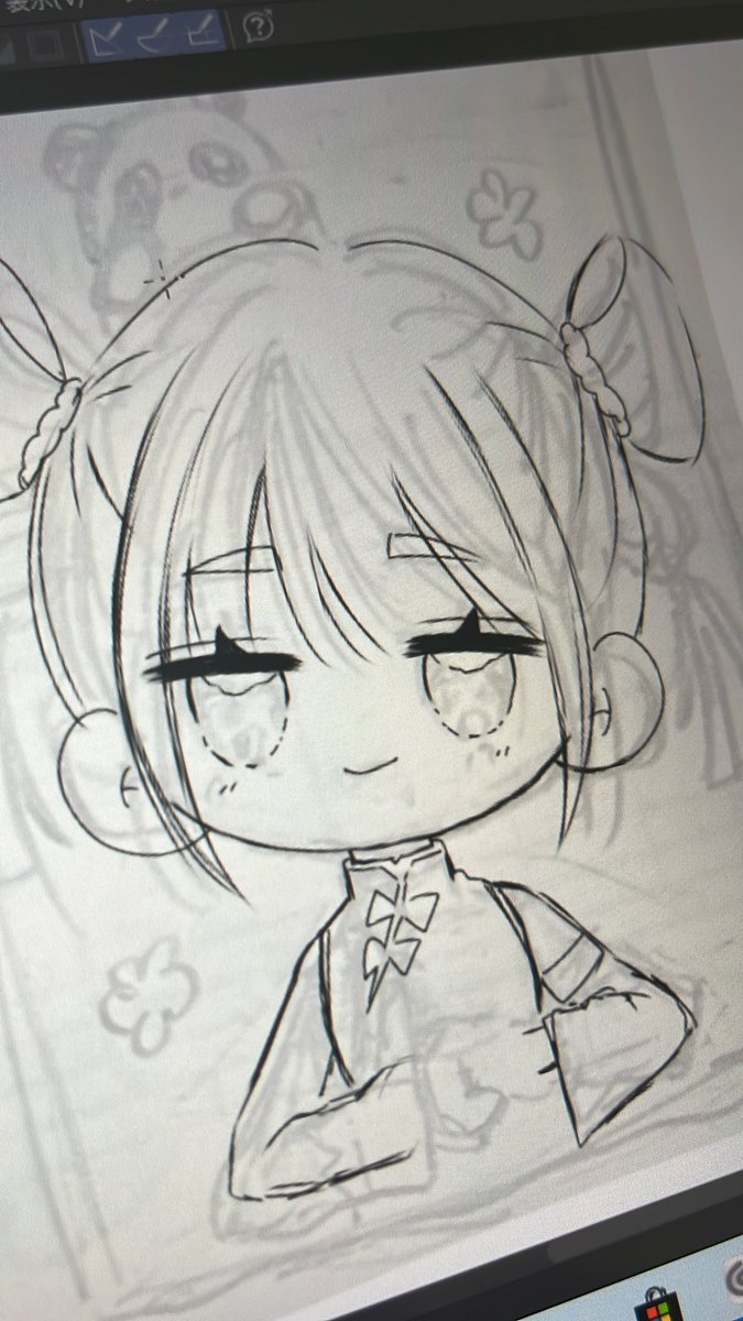 水彩で描く予定！