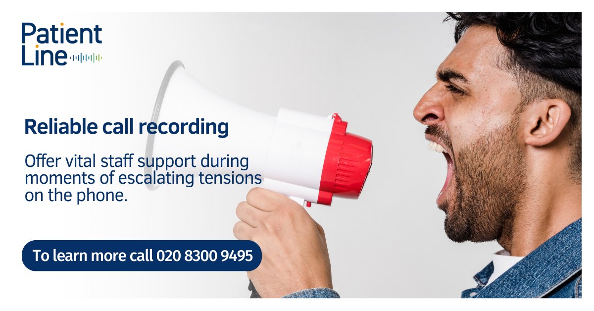 DCPatientLine's tweet photo. Our reliable call recording system assists in handling patient rudeness or abuse and provides essential legal evidence if needed. 

Get in touch today to learn more.  

#futureofhealthcare #callrecording #techforhealthcare https://t.co/t2zTHWry65