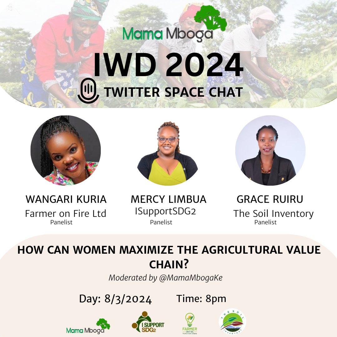This year on #IWD2024, we celebrate the women working hard grow the agricultural industry and look forward on how to make things better for those who come after us. Mark your dates for the discussion!