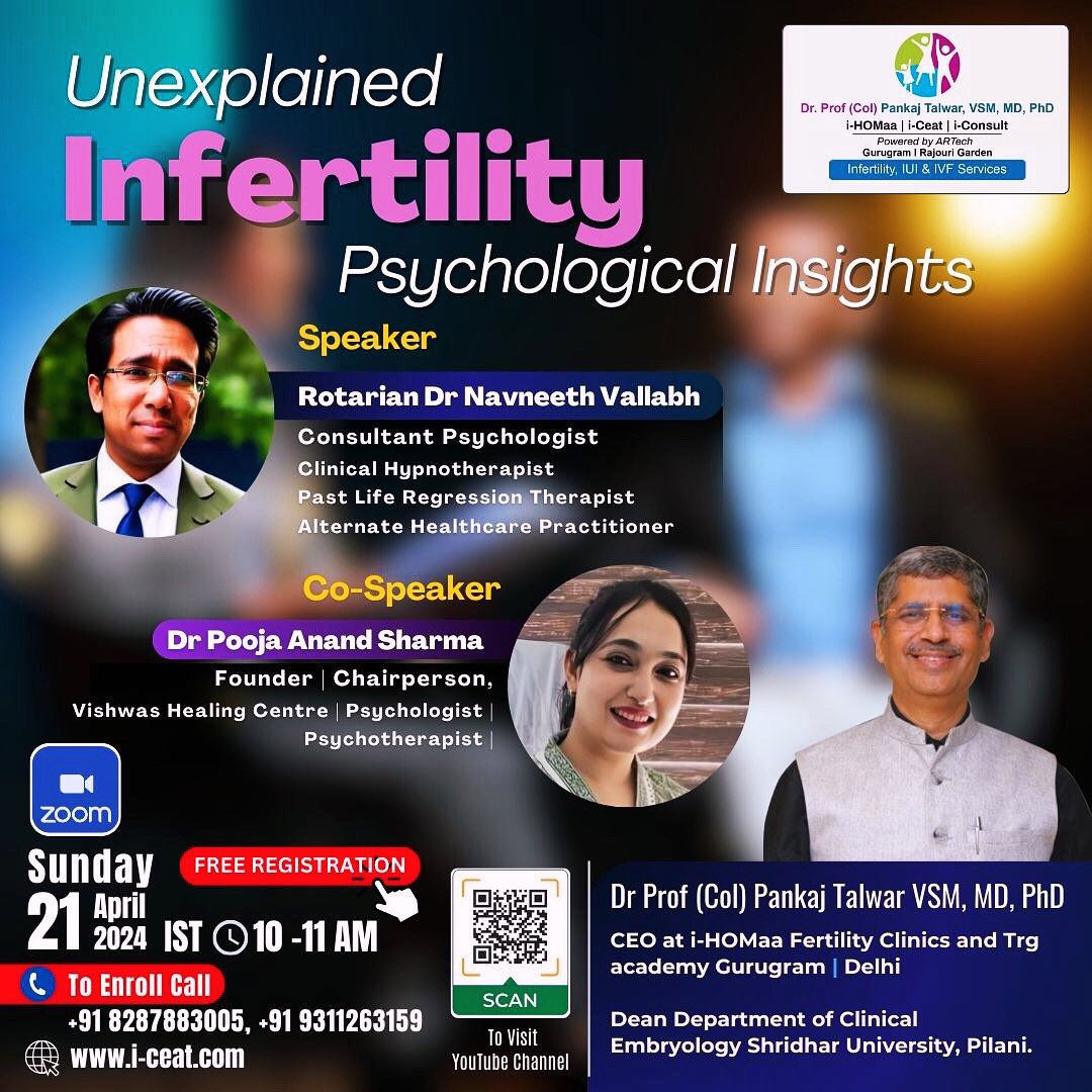 Speaking Engagement- 
Unexplained #Infertility: #Psychological #Insights
…..

#healthcoach #lifestyle #pcos #mom #pregnancylife #women #ivf #counselling #mentalwellness