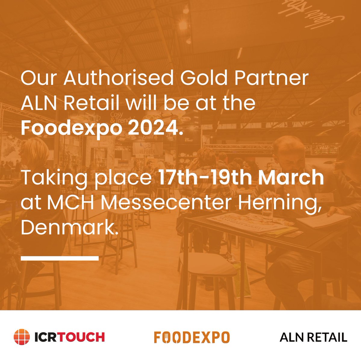 Good luck to our Authorised Gold Partner, ALN Retail exhibiting at the Foodexpo later this month in Denmark! 🤞🇩🇰

#weareICRTouch #EPoS #FoodExpo2024