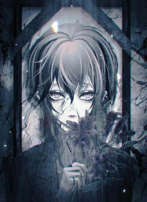 弔花#イラスト #illustration 