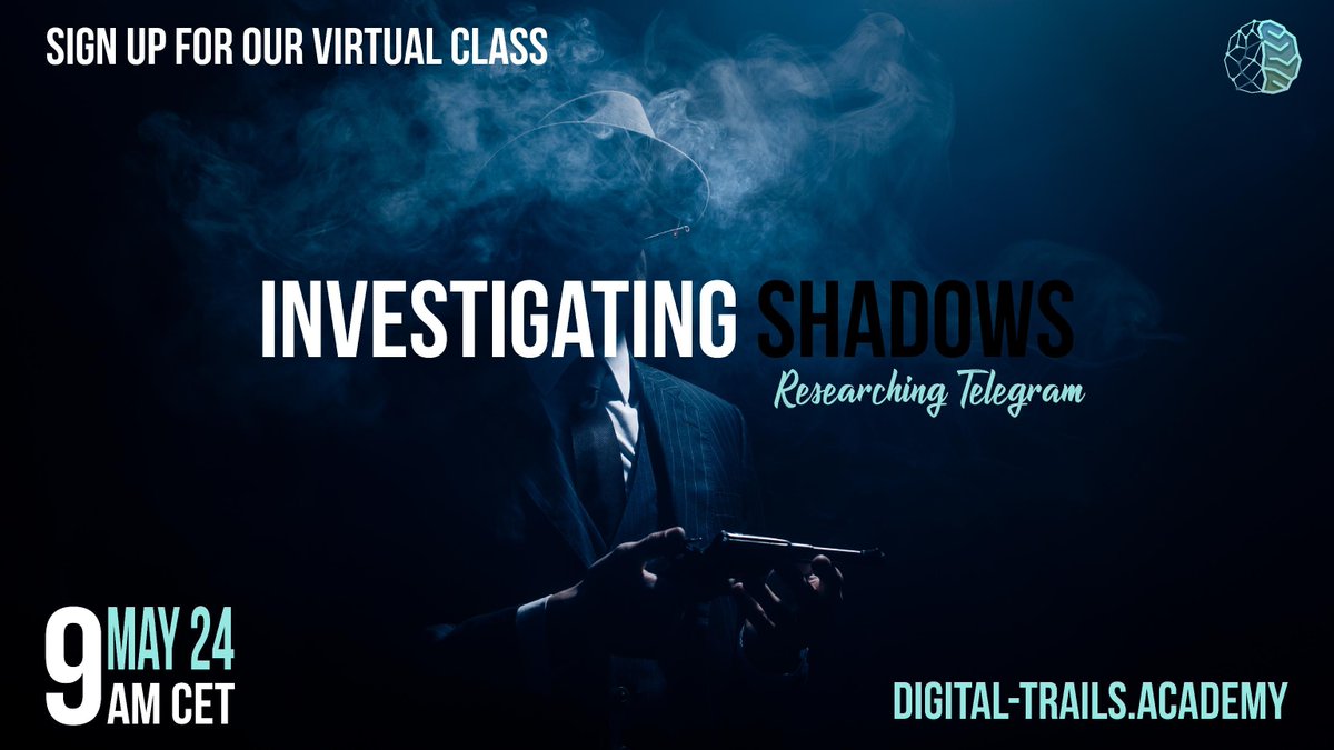 Ever had to hunt in the shadows? At @d1g1tal_trails Academy, @ChristinaLekati and I are about to take you into the dark realm of #Telegram investigations in our exclusive 'Investigating Shadows' class. Uncover the secrets that lurk beyond the light.