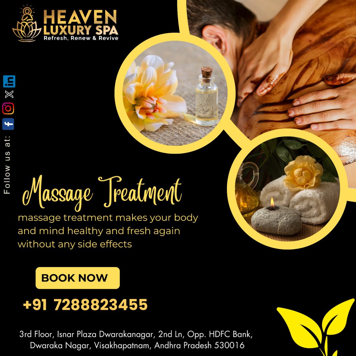 heavenluxuryspa's tweet image. Heaven Luxury Spa, Where every Massage Treatment is a symphony of serenity.🌿✨

#HeavenlyTouch #SpaSerenity #MassageMagic #PamperYourself #HolisticHealing #SoothingSessions #LuxuryWellness #ZenEscape #MindfulMassage #RelaxationRetreat #HarmonyOfHealing #PureBlissExperience