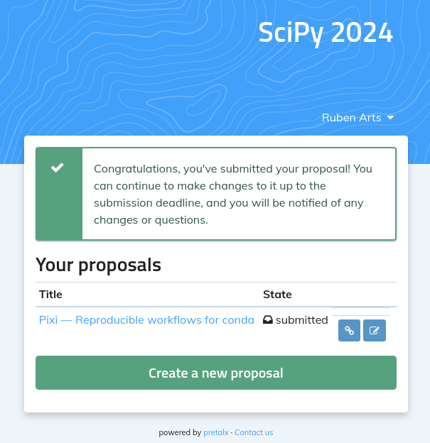 Submitted a talk for SciPy 2024 in Tacoma 🤞