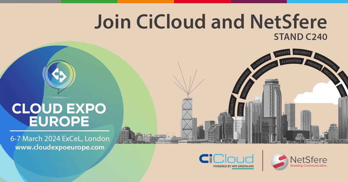 Centerprise will be with @NetSfere at the @CloudExpo in @ExCeLLondon tomorrow. Meet our team at booth C240 in hall N1-N13 to learn more about the future of secure messaging and communication. There's still time to secure your free tickets! Register now: cloudexpoeurope.com/Centerprise
