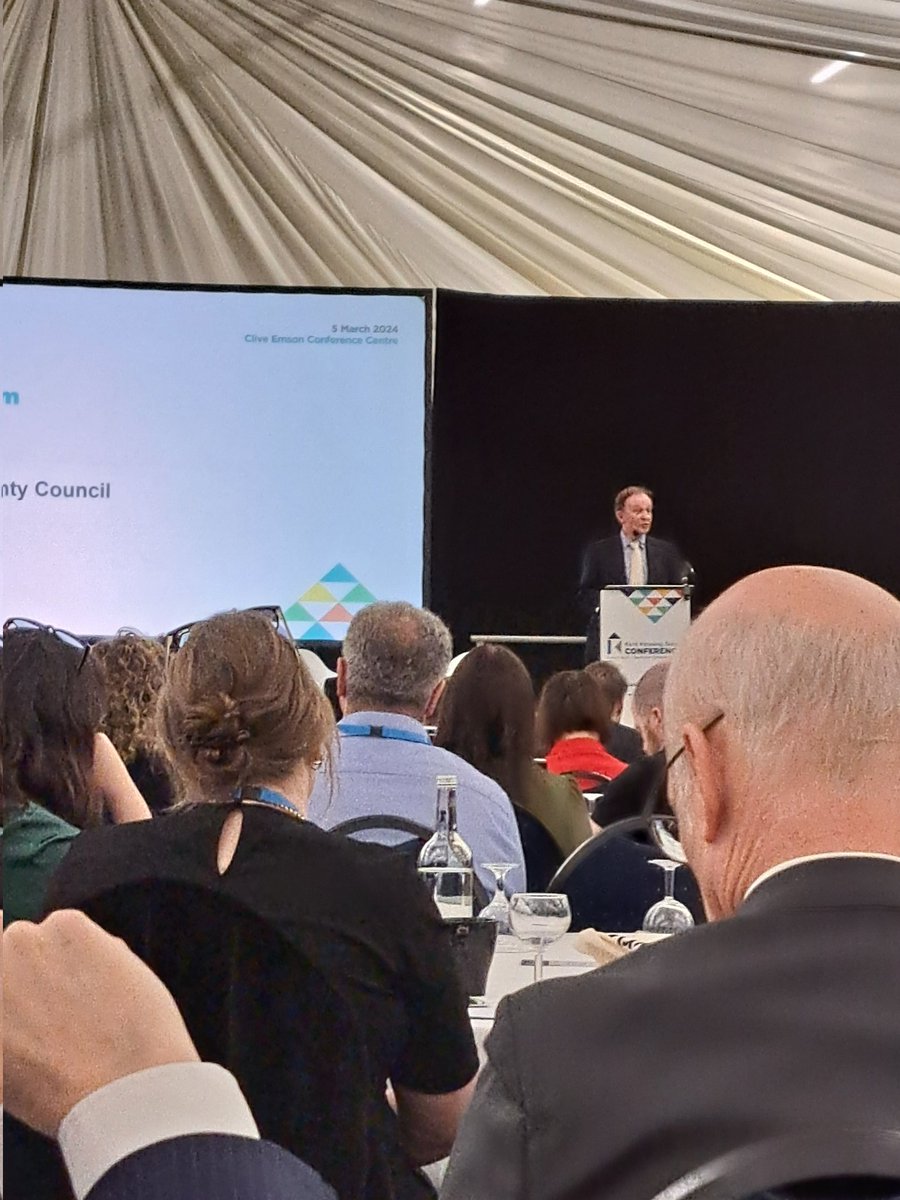 Listening to great speech from @Kent_cc Leader and #ThamesEstuary Board member around the themes of the @KentHsgGroup from @RogerGough2 at #KHGConference2024