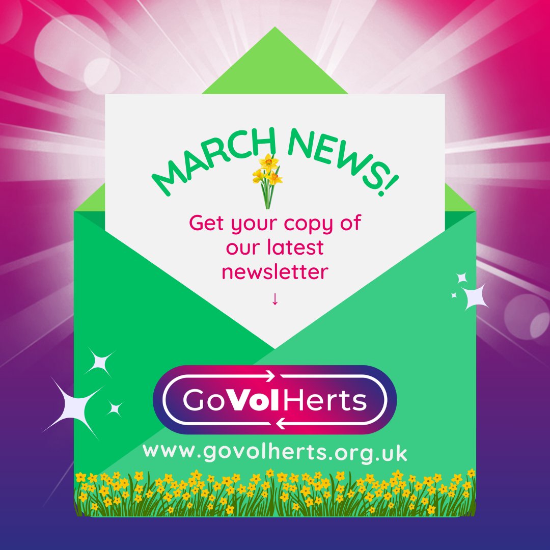 Have you read your copy of the March newsletter yet? Get the lowdown on all things volunteering in Hertfordshire! mailchi.mp/govolherts.org… #Volunteering #MakeADifference #Hertfordshire