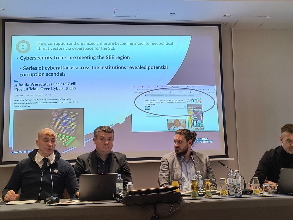 Одличен настан во организација на Global Initiate Against Transnational Organised Crime со одлична екипа во Виена-излагање за еволуцијата на сајбер криминалот, а посебно за геополитичките имплииации vis-a-vis дезинормациите, лошото влдеење и корупцијата, современите технологии