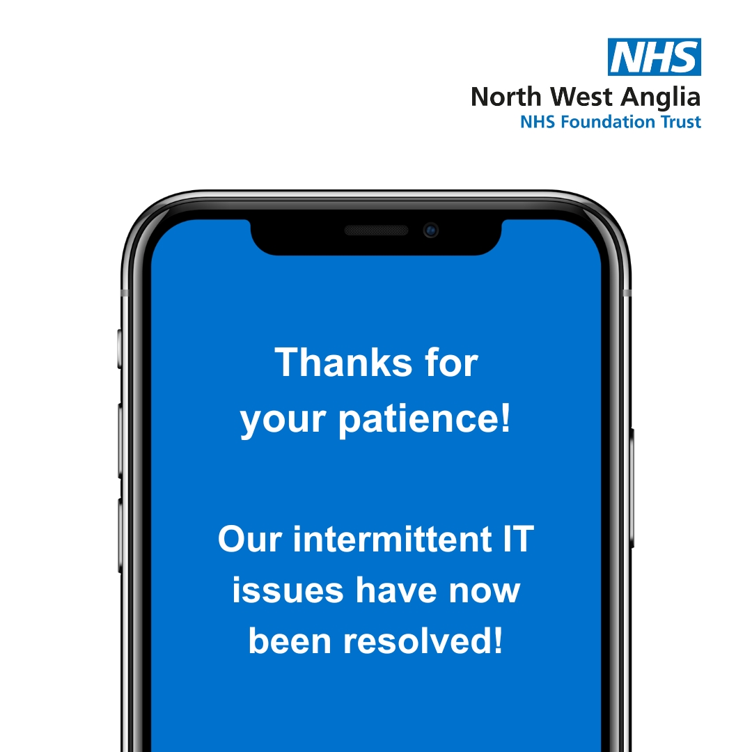 The IT issues that we were experiencing yesterday are now resolved. Please ONLY attend ED if you NEED emergency care. Long wait times remain and we must prioritise assessment and treatment for those who need it most. Call NHS 111 or speak to your GP if you need advice.