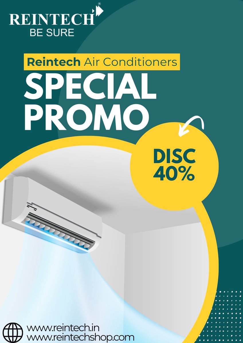 🚨HOT DEAL ALERT🚨
Beat the heat in style with our Reintech Air Conditioners! 💨
Stay cool and save big on bulk orders. 
#AirConditioners #BulkDeals #CoolSavings #HeatWaveRelief #Reintech #reintechac #dealers #distribution #airconditioning #wholesellers #makeinindia #brand