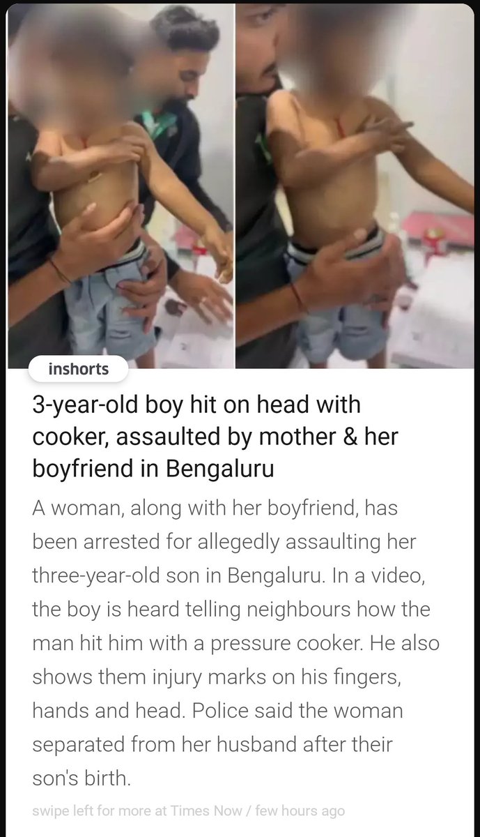 Stop Glorifying #SingleMothers A 3 year old boy hit on head with cooker, assaulted by mother and boyfriend. Stop #ParentalAlienation  #Children are not objects. 
Parental Alienation is far worst than domestic violence