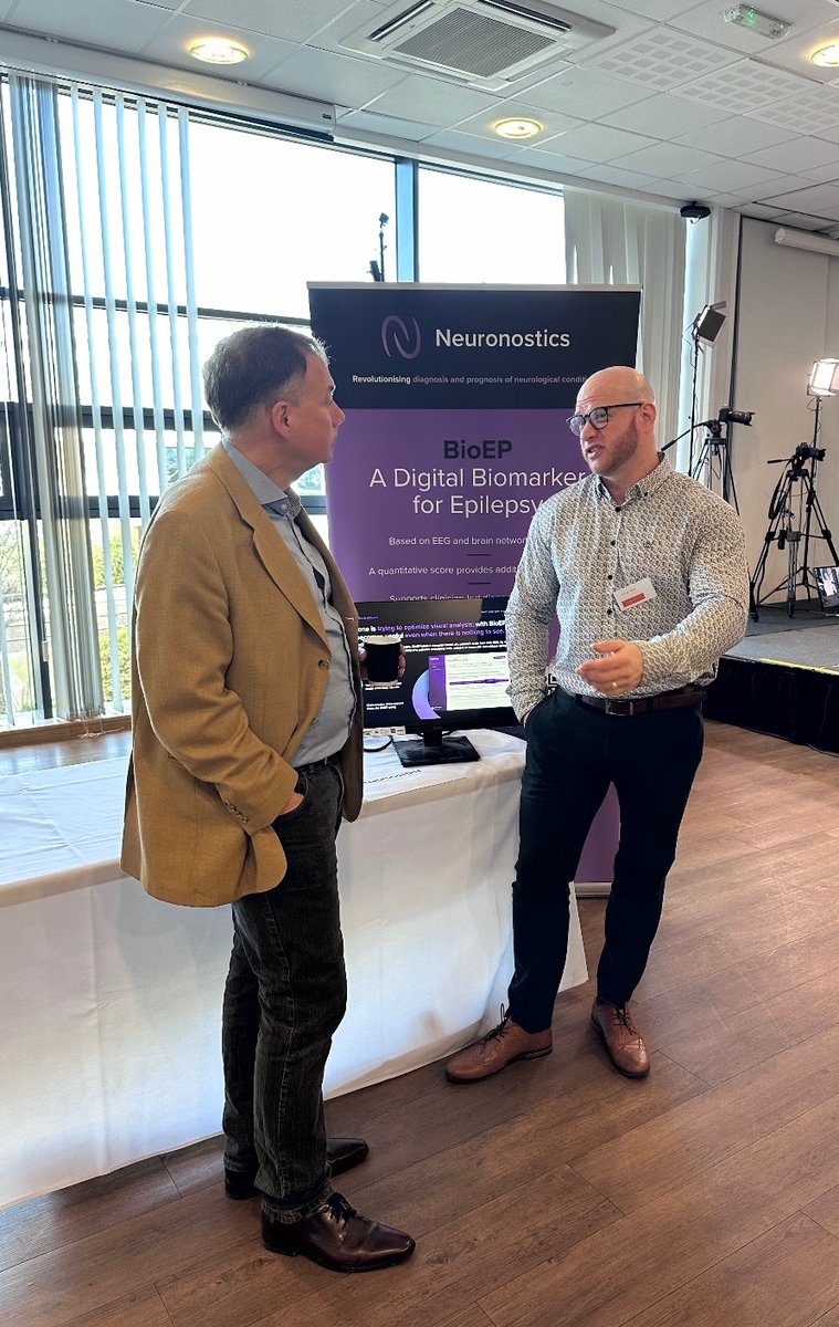 Excited to be at the @SWinnovationexp  Neuronostics is showcasing BioEP, our supporting tool to aid clinicians in #epilepsy  diagnosis. Let's connect, share insights, and explore collaborations to improve epilepsy care. Reach out if you'd like to chat 🟣 #Innovation #MedTech